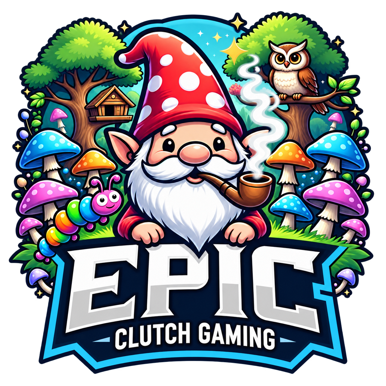 ECG woodland gnome logo