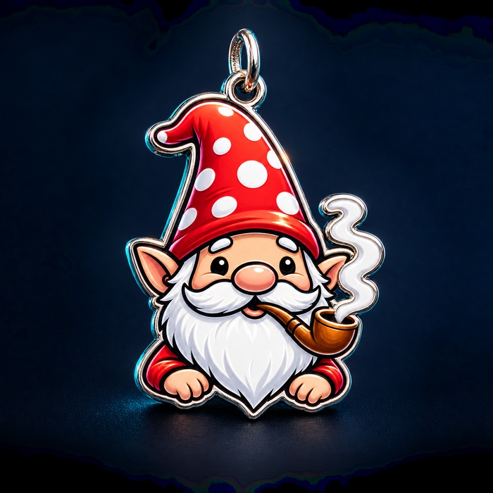 ECG Gnome Gun Charm concept product image